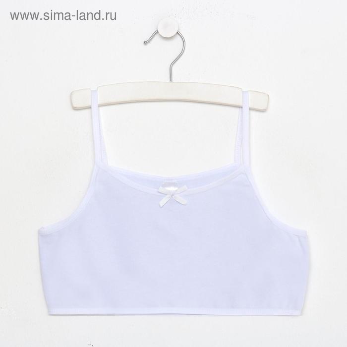 Топ для девочки, цвет белый, рост 146 см - Фото 1