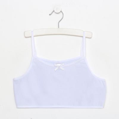 Топ для девочки, цвет белый, рост 164 см