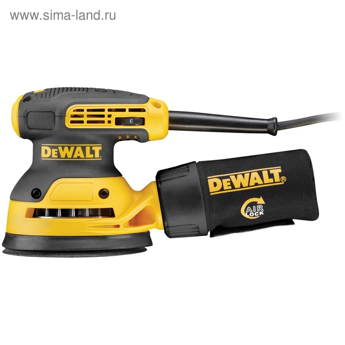 Шлифмашина эксцентриковая DeWalt DWE6423, 125мм, 280Вт, 8000-12000 об/мин, 1.28кг - Фото 1