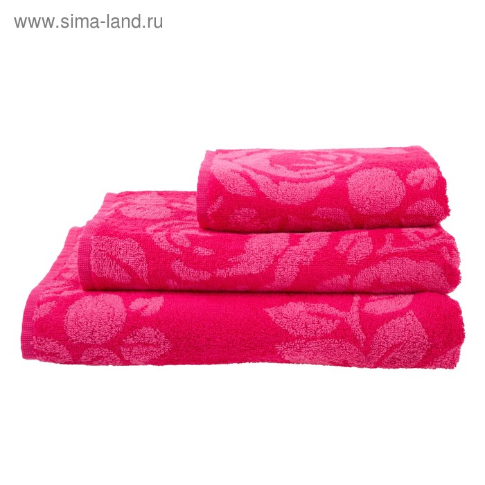Полотенце махровое Rose color ПЛ-1202-03088, 100х150,цв.10000, розовый, хл.100%, 360 г/м2 - Фото 1