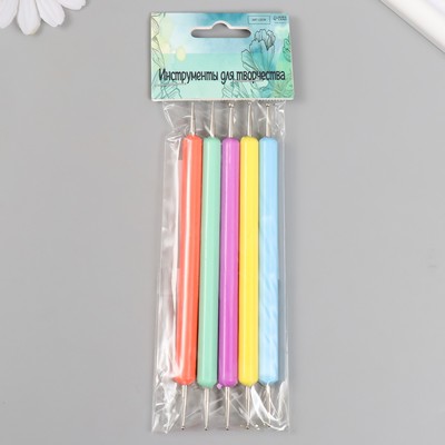 Инструменты для придания формы фоамирану «Пастель», набор 5 шт., 12 см