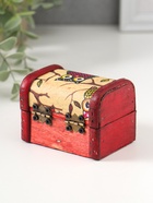 Шкатулка для украшений «Сундучок. Совята», дерево, 6×8×5.5 см - Фото 4