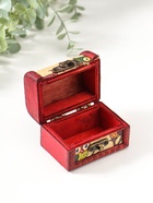 Шкатулка для украшений «Сундучок. Совята», дерево, 6×8×5.5 см - Фото 5