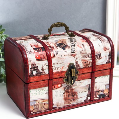 Шкатулка для украшений «Сундучок. Соловей», дерево, 15×20×15 см