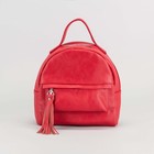 Сумка-рюкзак жен 11-40, 24*10*27, отдел на молнии, н/карман, красный - Фото 2