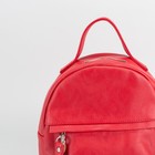 Сумка-рюкзак жен 11-40, 24*10*27, отдел на молнии, н/карман, красный - Фото 4