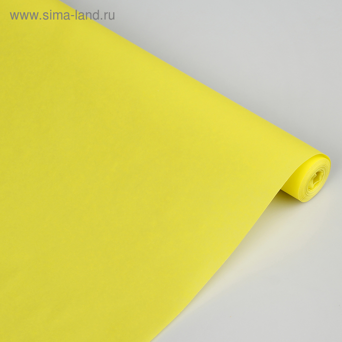 Калька для цветов "Лето", цвет жёлтый, 0,5 х 10 м, 58 г/м2 - Фото 1