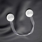 Подхват для штор «Месяц», d = 4 см, цвет серебряный/белый 413770 - фото 16728043