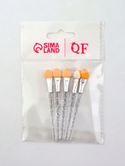 Набор аппликаторов для теней, 5 шт., 7.5 см, цвет прозрачный - Фото 3