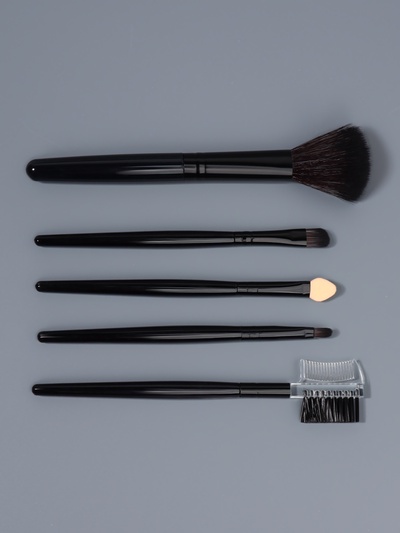 Набор кистей для макияжа SMOKY, 5 шт., чёрный