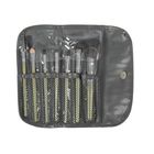 Набор кистей для макияжа "Бабочки", 7 предметов, на кнопке, цвет серебро - Фото 2