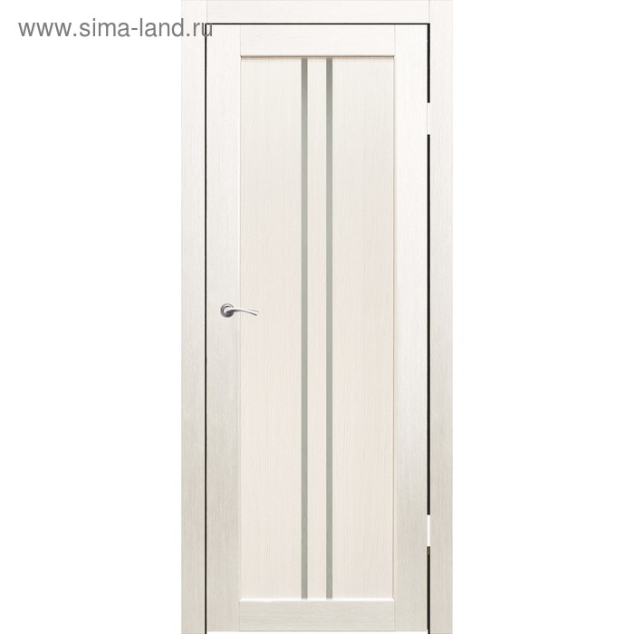 Комплект двери Токио Дуб перламутр, белый лакобель 2000х600 - Фото 1