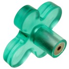 Ручка кнопка PLASTIC 002, пластиковая, зеленая - Фото 3