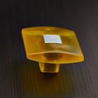 Ручка кнопка PLASTIC 003, пластиковая, желтая - Фото 4