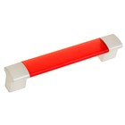 Ручка скоба PLASTIC 006, пластиковая, м/о 96 мм, красная - фото 8614201