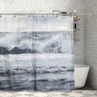 Штора для ванны Доляна «Прибой», 180×180 см, полиэстер - Фото 1