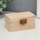 Шкатулка для росписи дерево «Простая», для творчества, декора, 9×5.5×5 см - Фото 1