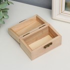 Шкатулка для росписи дерево «Простая», для творчества, декора, 9×5.5×5 см - Фото 2