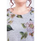 Блуза женская, размер 52, цвет серый - Фото 3
