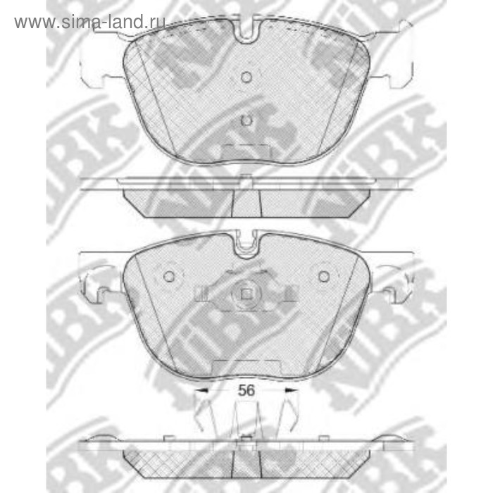 Колодки тормозные дисковые NIBK PN0094 - Фото 1