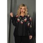 Блуза женская, размер 54, цвет чёрный - Фото 4