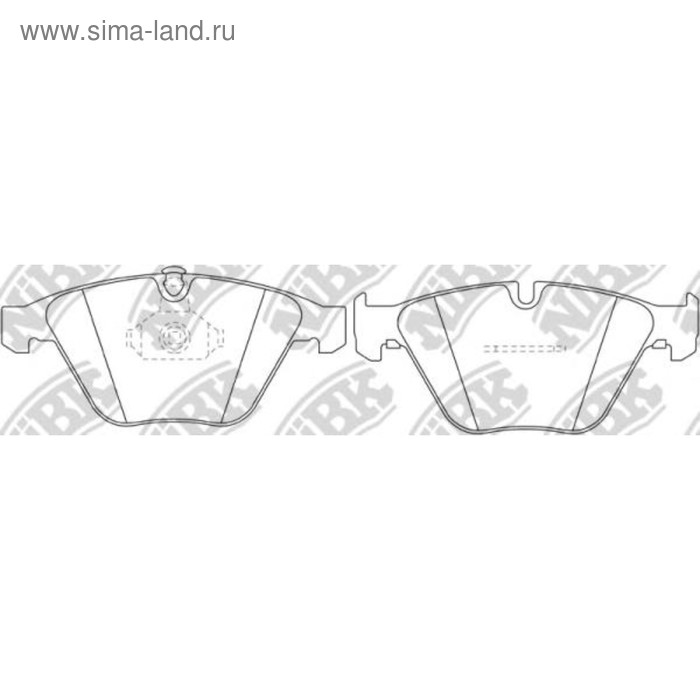 Колодки тормозные дисковые NIBK PN0222 - Фото 1
