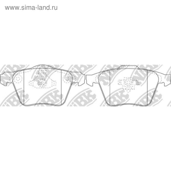 Колодки тормозные дисковые NIBK PN0352 - Фото 1