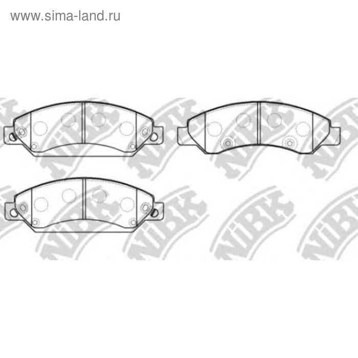 Колодки тормозные дисковые NIBK PN0400 - Фото 1