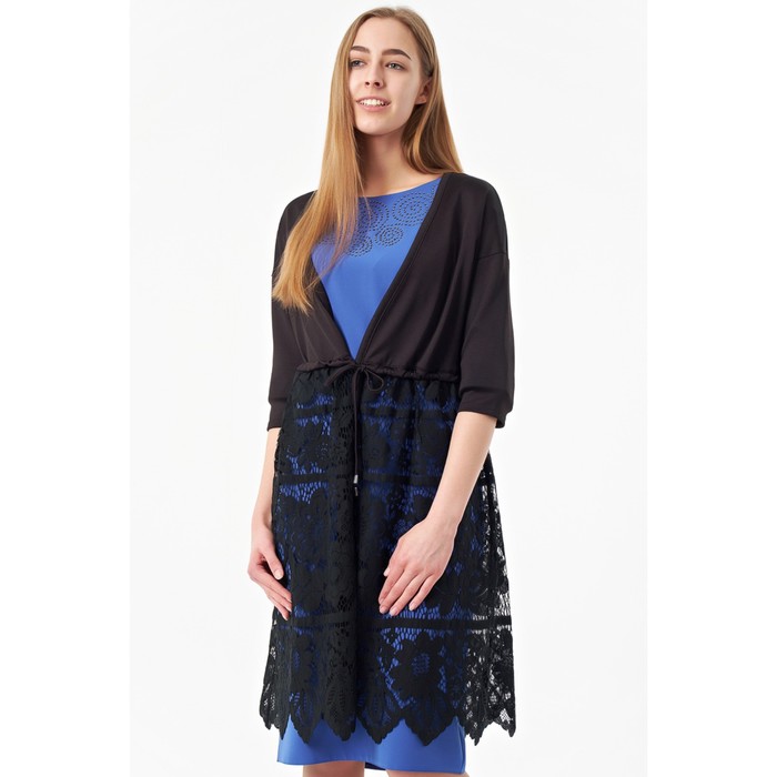 Кардиган женский, размер 46, цвет чёрный - Фото 1