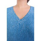 Платье женское, размер 54, цвет синий - Фото 2
