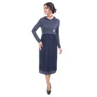 Платье женское, размер 42, цвет синий - Фото 1