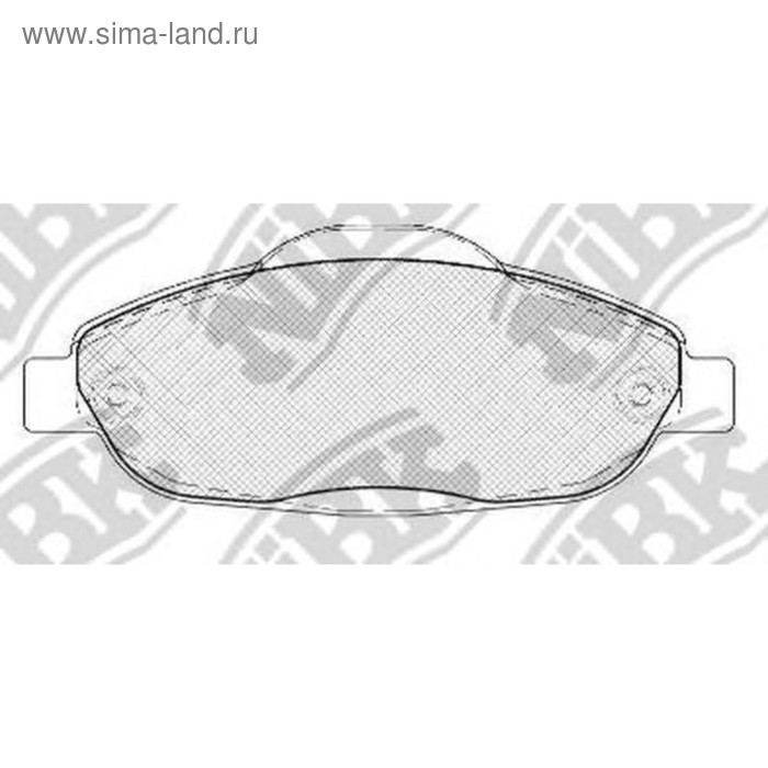 Колодки тормозные дисковые NIBK PN0450 - Фото 1