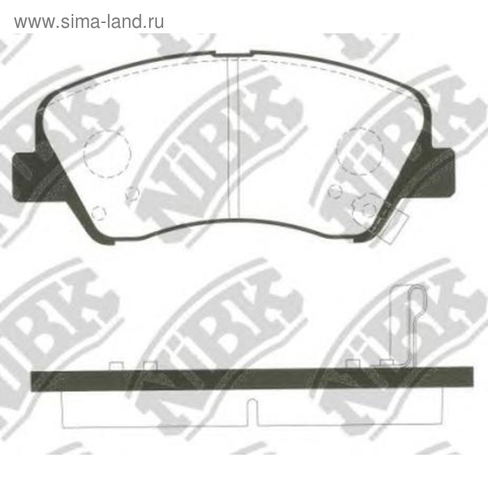 Колодки тормозные дисковые NIBK PN0537 - Фото 1