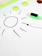 Доска магнитная, маркер и 2 магнита в комплекте, МИКС - Фото 3