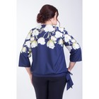 Блуза женская, размер 52, цвет синий - Фото 5