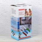 Набор кухонный на подставке, 4 предмета: ножи 7,5 см, 10 см, 12,5 см, овощечистка, цвет МИКС - Фото 3