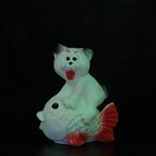 Светящаяся копилка "Кот на рыбке" 28см, МИКС - Фото 1