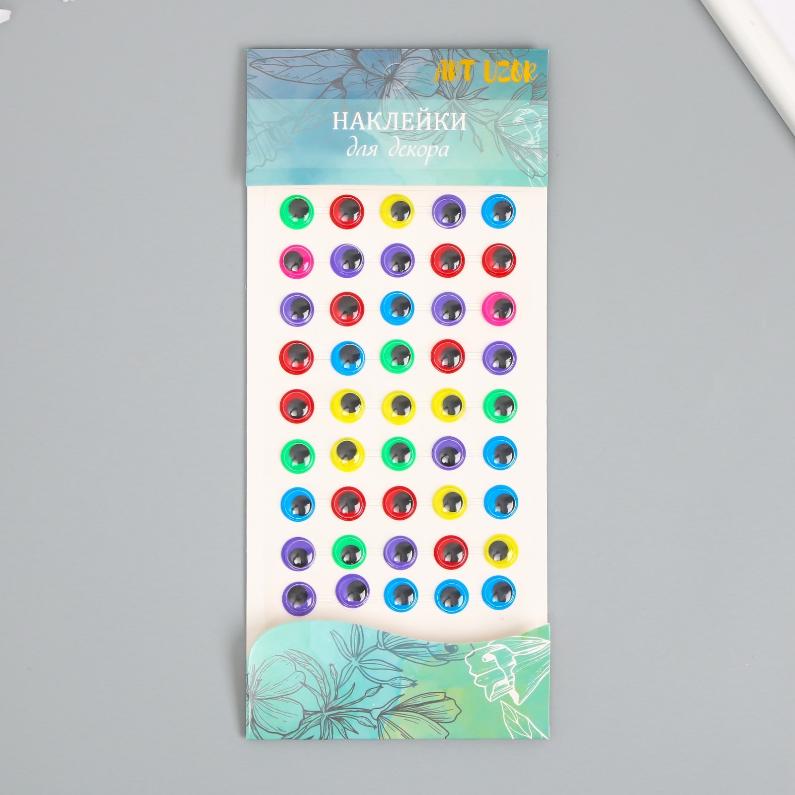 Наклейка пластик "Глазки " 24х10 см (2556444) - Купить по цене от 59.00 ...