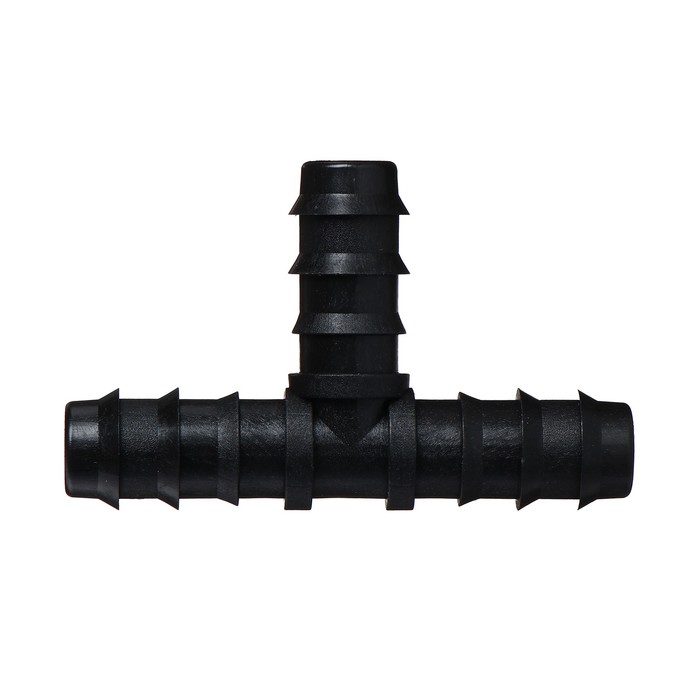 Тройник Т-образный, для шланга 1/2" (12 мм), пластик - Фото 1