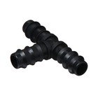 Тройник Т-образный, для шланга 1/2" (12 мм), пластик - Фото 2