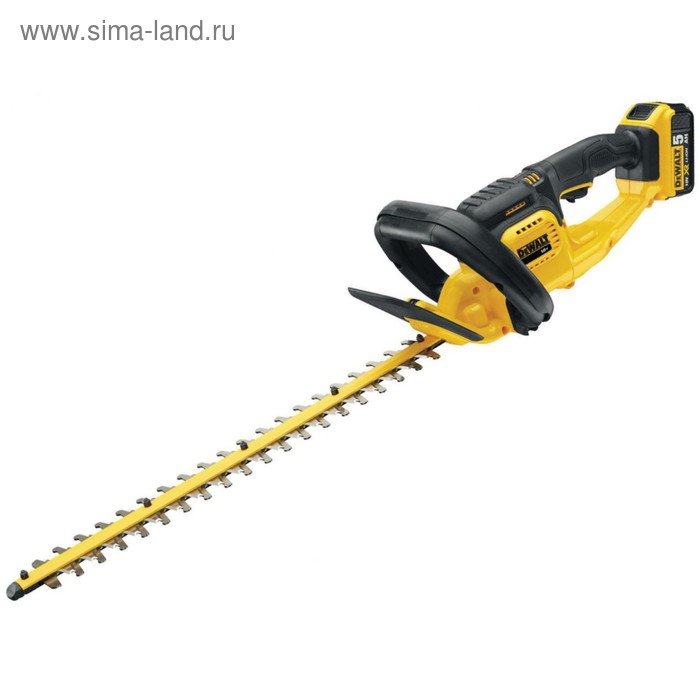 Аккум. кусторез DeWalt DCM563P1, нож 55 см, 18В, 75 мин, рез 19мм, 5.5кг - Фото 1