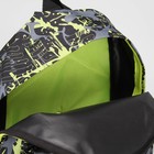 Рюкзак, отдел на молнии, наружный карман, камуфляж жёлтый/серый - Фото 5