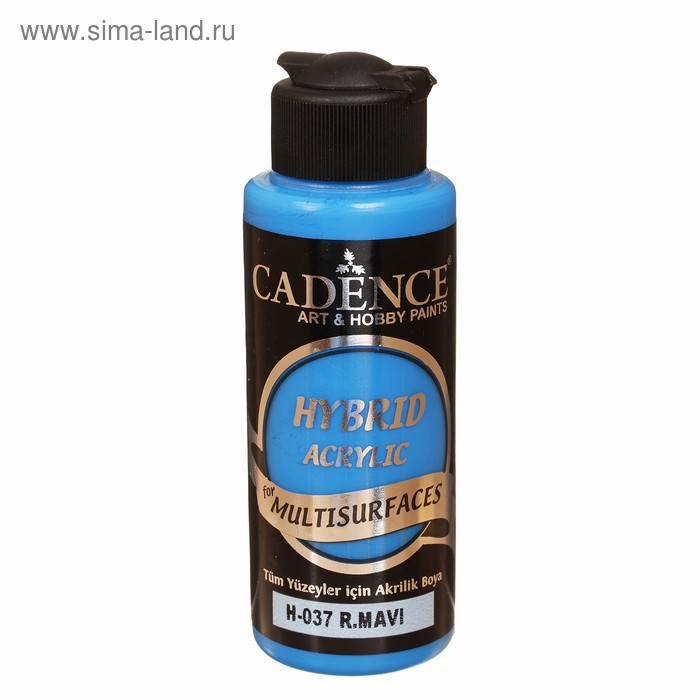 Краска акриловая, полуматовая, многоповерхностная, 120 мл, цвет H 37 - Фото 1