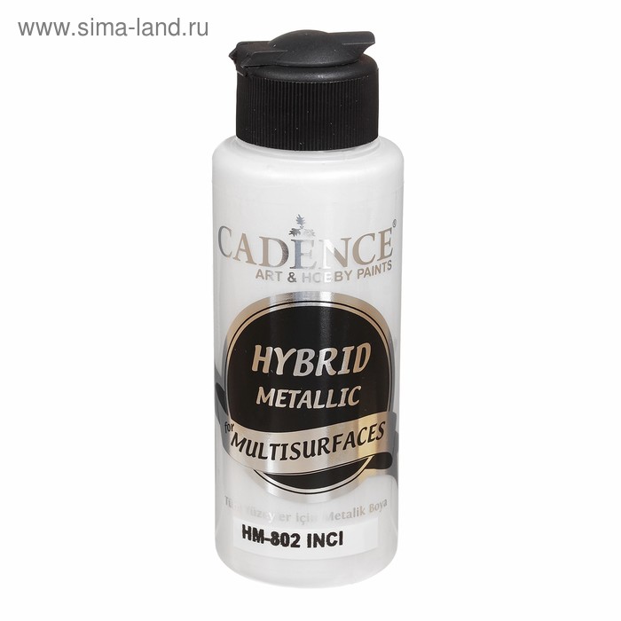 Краска акриловая, металлик, многоповерхностная, 120 мл, цвет HM 802 - Фото 1