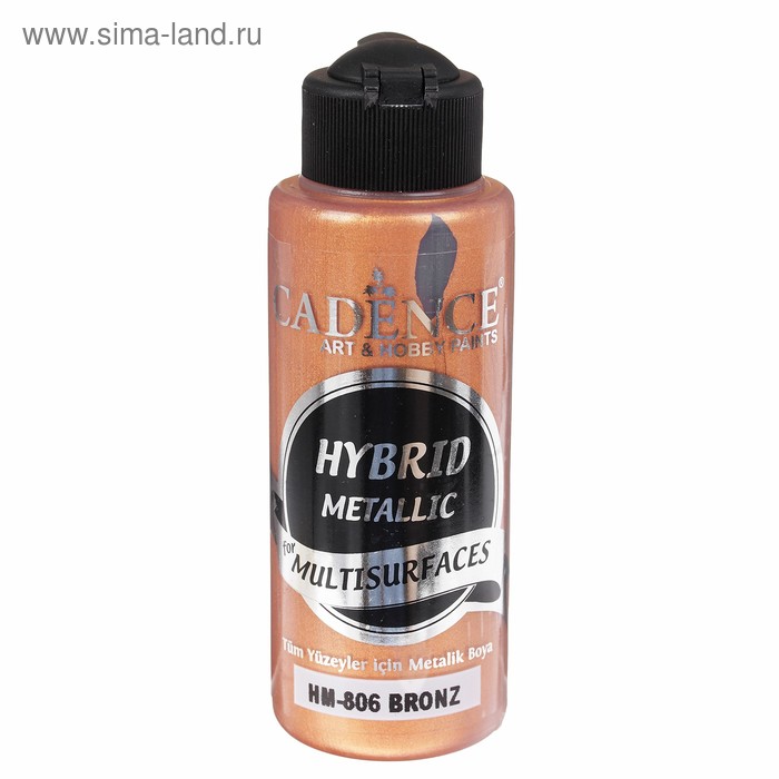 Краска акриловая, металлик, многоповерхностная, 120 мл, цвет HM 806 - Фото 1