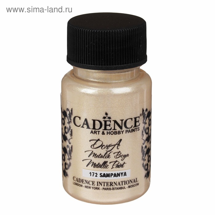 Краска акриловая, металлик, "Dora", бриллиантовый блеск, 50 мл, цвет 172 - Фото 1