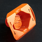 Овощерезка Libra Plast, с 6 насадками, овощедержателем и контейнером, оранжевая - Фото 3