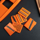 Овощерезка с 6 насадками, 35 см, цвет оранжевый - Фото 2