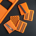 Овощерезка, с 5 насадками, 32 см, цвет оранжевый - Фото 2