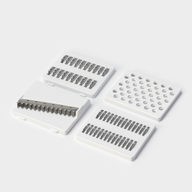 Овощерезка, с 5 насадками, пластик ABS, цвет белый